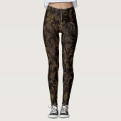 Bruin borduurwerk leggings (Voorkant)