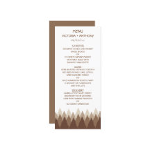 Bruin Bos Range Woodland Bruiloft Menu