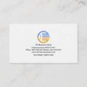 Bruin bouwblok Vertical Re-Bar Engineering Visitekaartje (Achterkant)