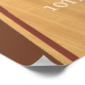 Bruin Bowling Birthday Party Poster (Hoek)