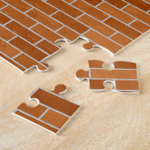 Bruin Brick-muur Legpuzzel (Zijkant)