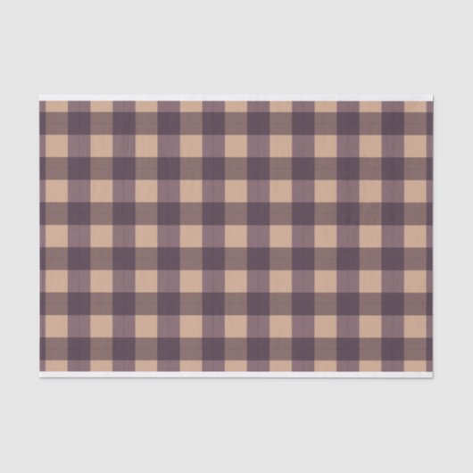 Bruin Buffalo Square Pset Pattern Tissuepapier (Voorkant)