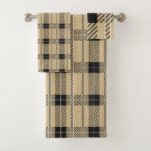 Bruin buffelpatroon bad handdoek (Insitu)