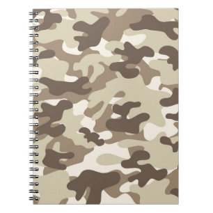 Bruin Camo-ontwerp Notitieboek