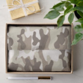Bruin Camo-ontwerp Tissuepapier (Geschenk)