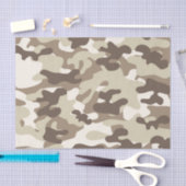 Bruin Camo-ontwerp Tissuepapier (Craft)