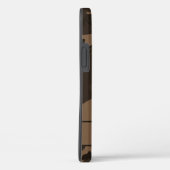 Bruin camouflage monogram Case-Mate iPhone case (Achterkant / Rechts)