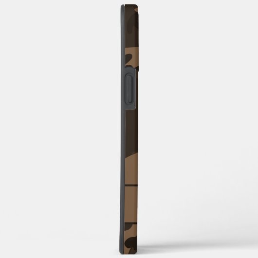 Bruin camouflage monogram Case-Mate iPhone case (Achterkant / Rechts)