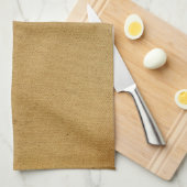 bruin canvas theedoek (Quarter Fold)