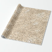 Bruin Cheetah Leopard Skin Print Pattern Cadeaupapier (Uitgerold)