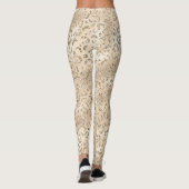 Bruin Cheetah Leopard Skin Print Pattern Leggings (Achterkant)