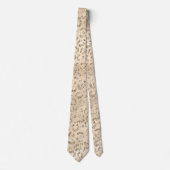 Bruin Cheetah Leopard Skin Print Pattern Stropdas (Voorkant)