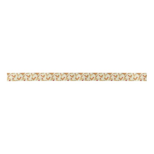 Bruin Chicken Design Patroon Lint (Voorkant)