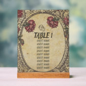 Bruin  Classic Wedding Seating Charts Acryl Bord (Neutraal)