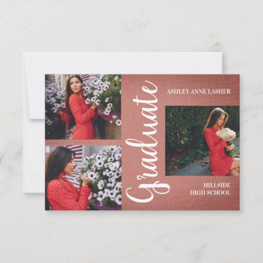 Bruin collage Drie Afstuderen (Voorkant)