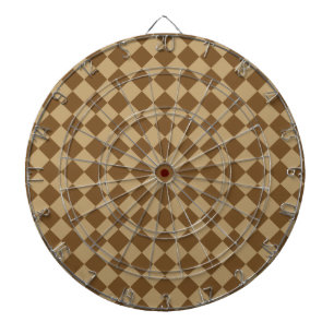 Bruin combinatie diamantpatroon van STaylor Dartbord