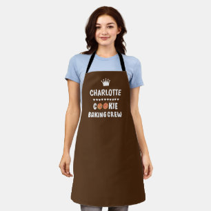 Bruin "Cookie bakken crew!! Schort