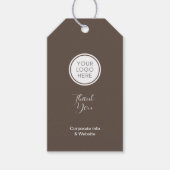Bruin Corporate Gift Label Cadeaulabel (Voorkant)
