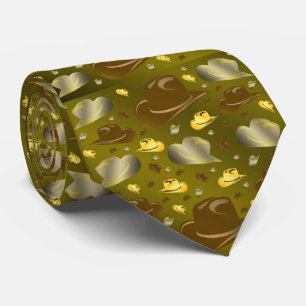 bruin, cowboy, leder, traditioneel, rodeo, paté stropdas