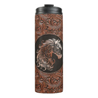 Bruin cowgirl bloemengereedschap lederen paardenho