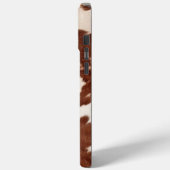 Bruin Crème Koeienhuid Western Case-Mate iPhone Case (Achterkant / Links)