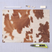 Bruin Crème Koeienhuid Western Tissuepapier (Craft)