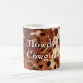 Bruin crème zwart Koeienhuid Koffiemok (Center)