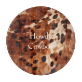 Bruin crème zwart Koeienhuid Snijplank (Voorkant)