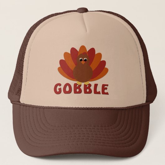 Bruin Cute Turkey Gobble Pet (Voorkant)