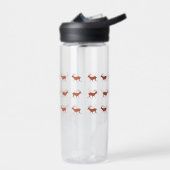 Bruin deer Walking Festive Pattern Waterfles (Links)