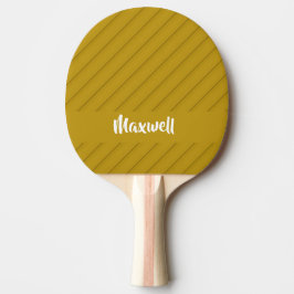Bruin, diagonaal getextureerd plastic, douanenaam tafeltennisbatje