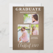 Bruin drie foto's Afstuderen van het collage (Voorkant)