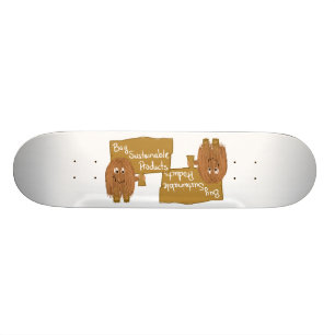 Bruin duurzame producten skateboard
