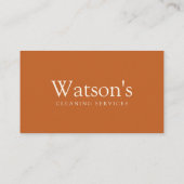 Bruin Eco Schoonmaak Diensten Maid House Schoonmaa Visitekaartje (Achterkant)