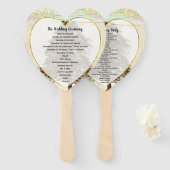 Bruin-eiken-bomen Handwaaier (Voorkant en achterkant)