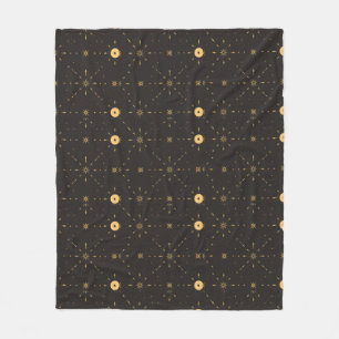 Bruin Elegant Naadloos Ontwerp voor Dekens. Fleece Deken
