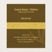 Bruin en Beige Bamboe Houten Achtergrond Visitekaartjes (Binnenkant ongevouwen)