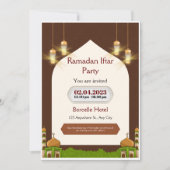 Bruin en Beige Modern Ramadan Big Event Save The Date (Voorkant)