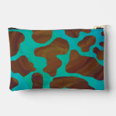 Bruin en Blauwgroen Koe Patroon Etui (Achterkant)