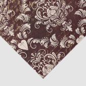 Bruin- en crèmekleurpatroon tissuepapier (Detail)