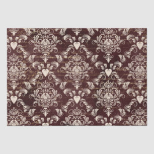 Bruin- en crèmekleurpatroon tissuepapier