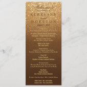 Bruin en Goud Glitter Programma (Voorkant)