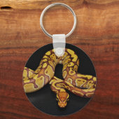Bruin en goudbal Python Sleutelhanger (Voorkant)