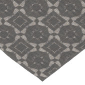 Bruin en grijs vervormd patroon lange tafelloper (Hoek)