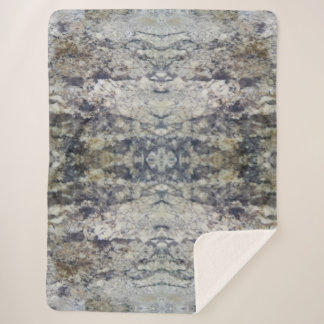 Bruin en grijze marmer Sherpa Blanket Deken