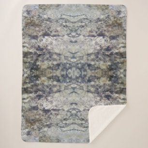 Bruin en grijze marmer Sherpa Blanket Sherpa Deken