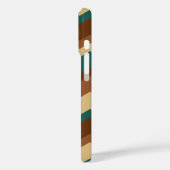 Bruin en groen najaar Geometric Zig Zag Case-Mate iPhone Case (Achterkant / Links)