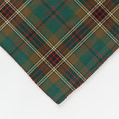 Bruin en Groen Plaid Murphy Tartan Fleece Deken (Hoek)