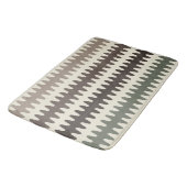 Bruin en Groen Retro Wavy Bath Mat (Gekanteld)