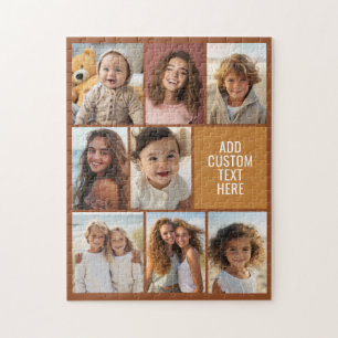 Bruin en honing 8 foto collage en tekst legpuzzel